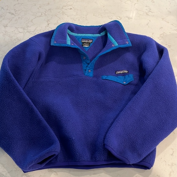 Patagonia Fleece Kids sz 12 Purple 2pc Outfit - Picture 2 of 14